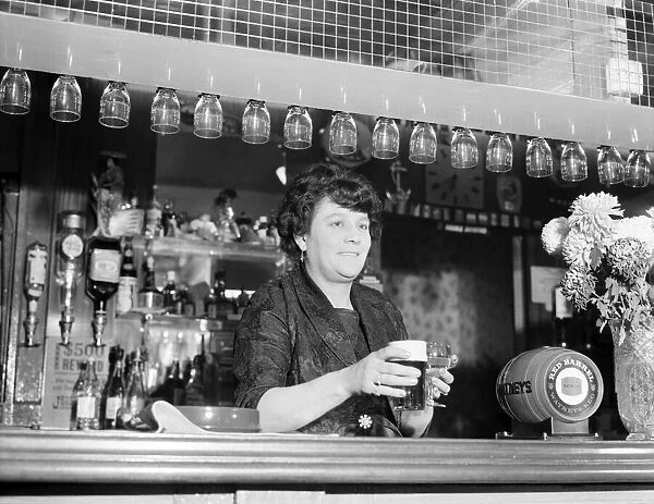 Drinking Pubs: Landlady of the 'China Hall'pub, Bermondsey