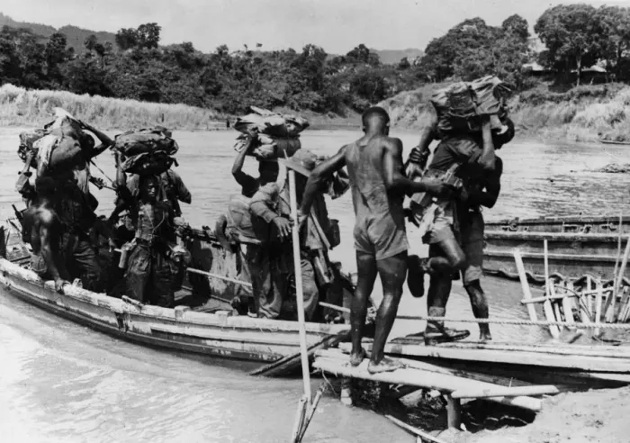 Framed Print : In their drive forward down the Pi Chaung and Kaladan valleys on the Arakan fronts Framed Print : In their drive forward down the Pi Chaung and Kaladan valleys on the Arakan fronts