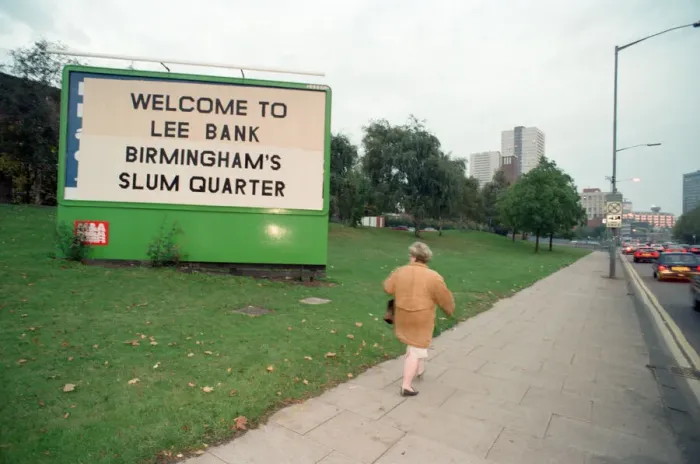 Framed Print : Drivers into Birmingham city centre are greeted by a new sign in Bristol Street with Framed Print : Drivers into Birmingham city centre are greeted by a new sign in Bristol Street with