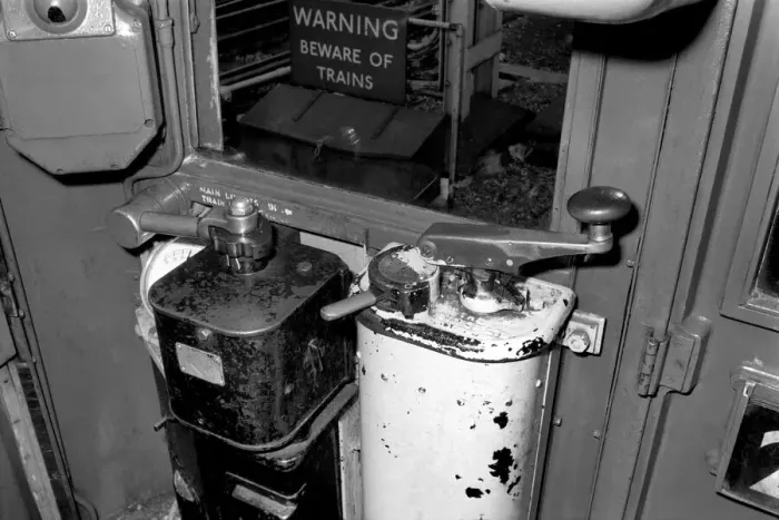 Framed Print : The Drivers compartment in a London tube of the same design as the one which crashed Framed Print : The Drivers compartment in a London tube of the same design as the one which crashed