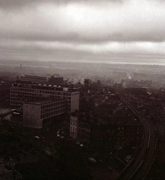 Dublin Ireland - 1969 Buildings Skyline Town