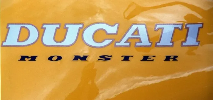 Framed Print : Ducati motorbike September 1997 Logo Ducati monster