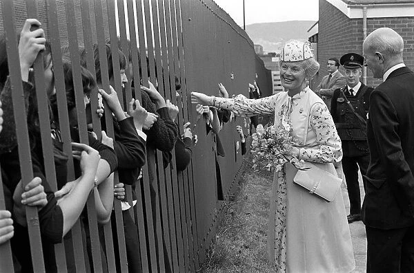 Duchess Of Kent Visits Northern Ireland June 1980 The Duchess of Kent sharing a