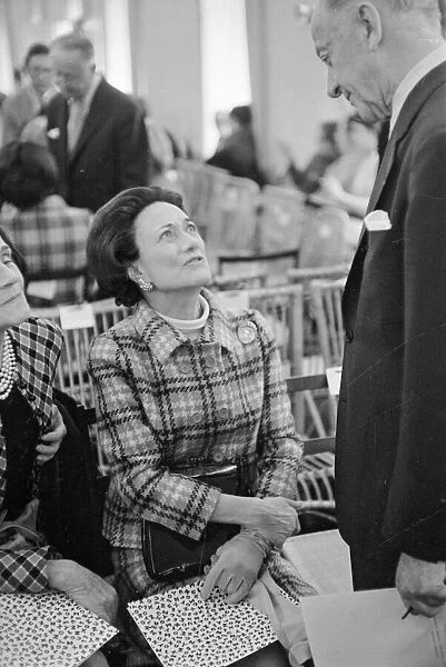 Duchess Of Windsor January 1967 Pictured at Fashion Show in Paris France with