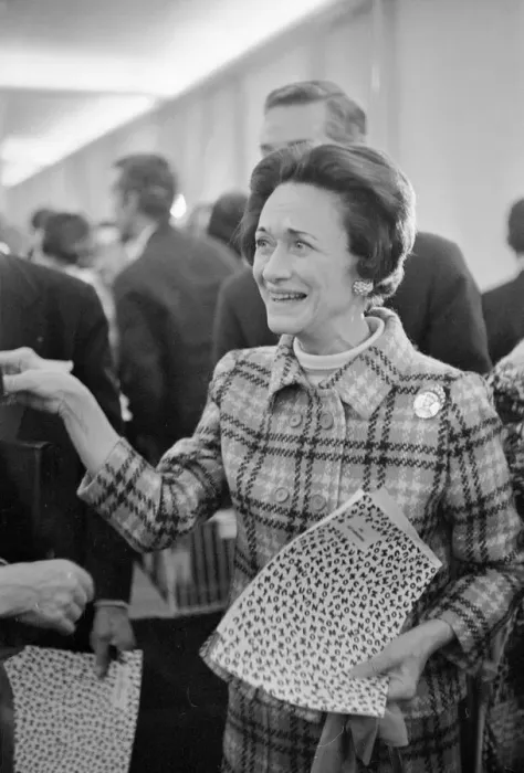 Framed Print : Duchess Of Windsor January 1967 Pictured at Fashion Show in Paris France with Framed Print : Duchess Of Windsor January 1967 Pictured at Fashion Show in Paris France with