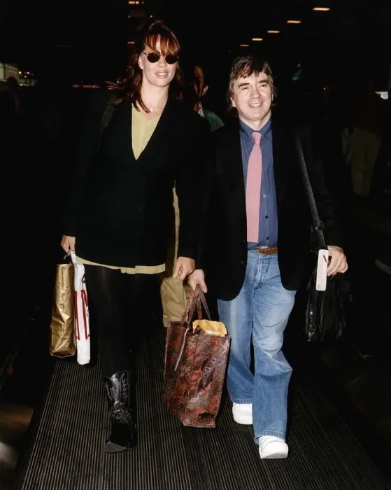 Framed Print : Dudley Moore Actor Comedian With His Wife Actress Brogan Lane At London Airport