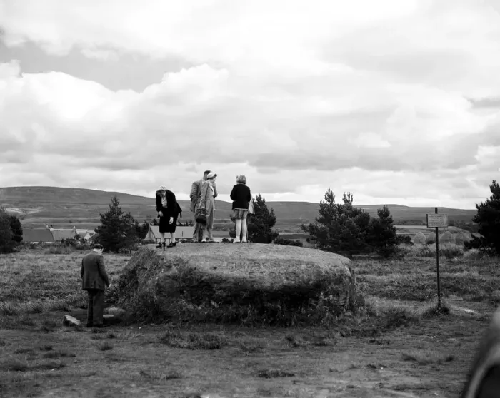 Framed Print : Duke of Cumberland's Stone, Culoden Moor, Inverness, Highlands, Scotland. 23rd August 1951 Framed Print : Duke of Cumberland's Stone, Culoden Moor, Inverness, Highlands, Scotland. 23rd August 1951