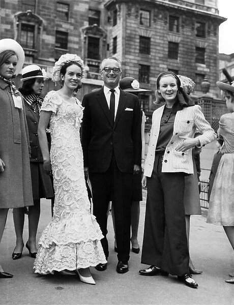 The Duke and the debs went to a fashion show yesterday (Monday 13-4-64)