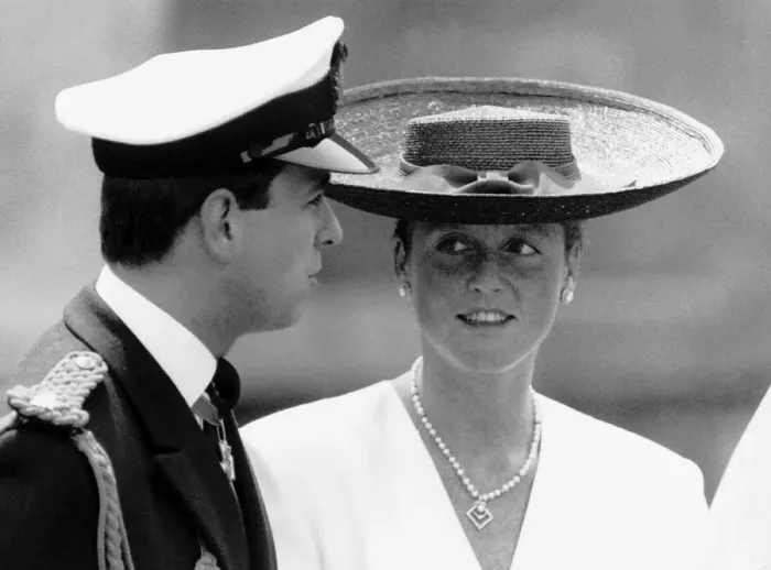 Framed Print : The Duke and Duchess Of York still showing signs of affection for one another July