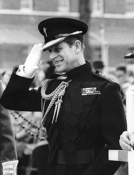 Duke of Edinburgh as Colonel of the Welsh Guards March 1968