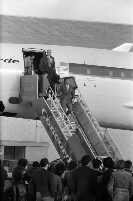 Framed Print : The Duke of Edinburgh is to fly the British built Concorde 002 at Mach Two - twice Framed Print : The Duke of Edinburgh is to fly the British built Concorde 002 at Mach Two - twice