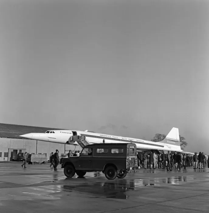 Framed Print : The Duke of Edinburgh is to fly the British built Concorde 002 at Mach Two - twice Framed Print : The Duke of Edinburgh is to fly the British built Concorde 002 at Mach Two - twice