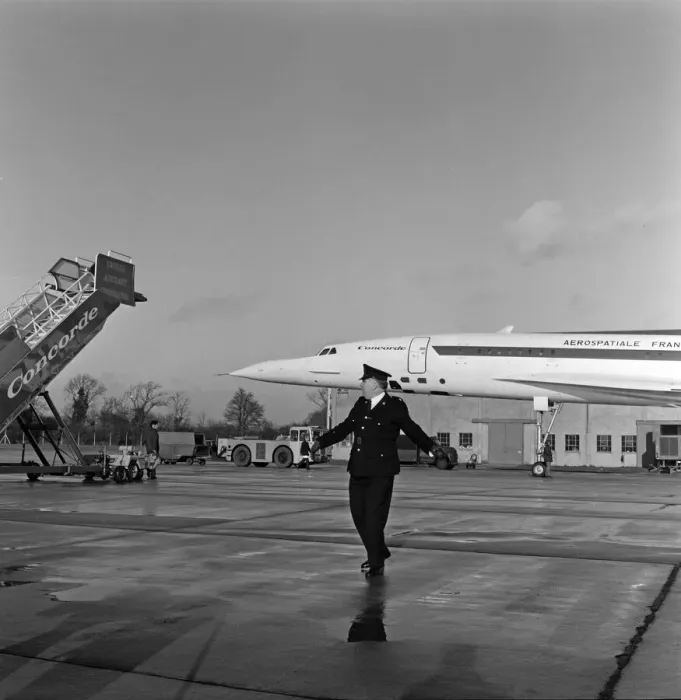 Framed Print : The Duke of Edinburgh is to fly the British built Concorde 002 at Mach Two - twice Framed Print : The Duke of Edinburgh is to fly the British built Concorde 002 at Mach Two - twice