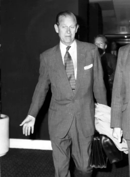 Framed Print : The Duke of Edinburgh. Prince Philip at Heathrow airport. December 1985 Framed Print : The Duke of Edinburgh. Prince Philip at Heathrow airport. December 1985
