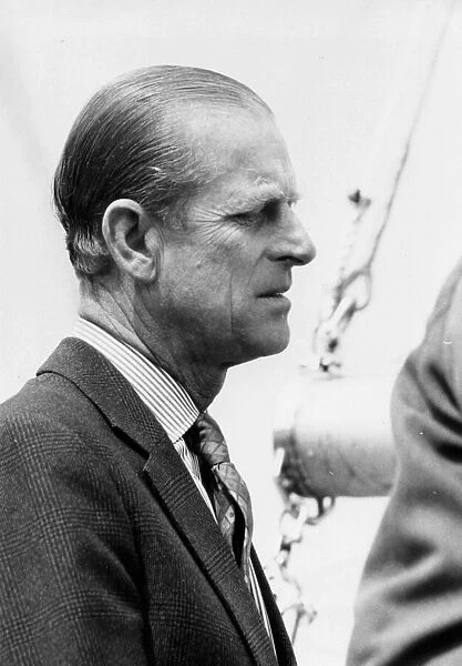 The Duke of Edinburgh. Prince Philip at the Sailing centre in Gosport. May 1977