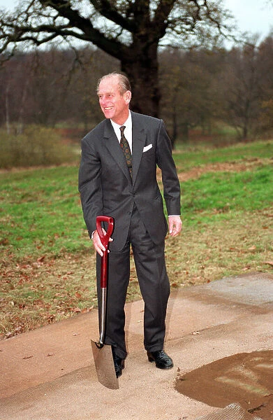 The Duke of Edinburgh. Prince Philip at Windsor Great Park. November 1992