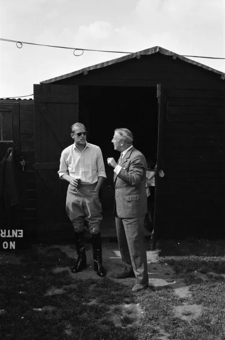 Framed Print : The Duke of Edinburgh was umpire for the polo match between Ham and Windsor teams Framed Print : The Duke of Edinburgh was umpire for the polo match between Ham and Windsor teams