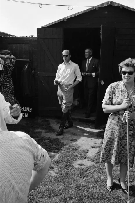 Framed Print : The Duke of Edinburgh was umpire for the polo match between Ham and Windsor teams Framed Print : The Duke of Edinburgh was umpire for the polo match between Ham and Windsor teams