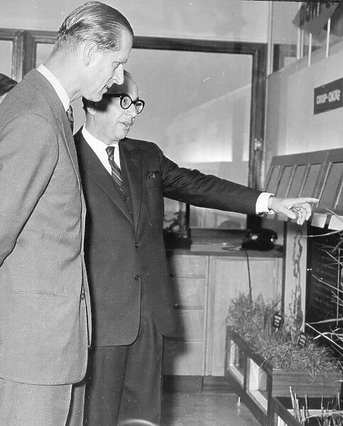 Duke of Edinburgh during visit to new factory. November 1960