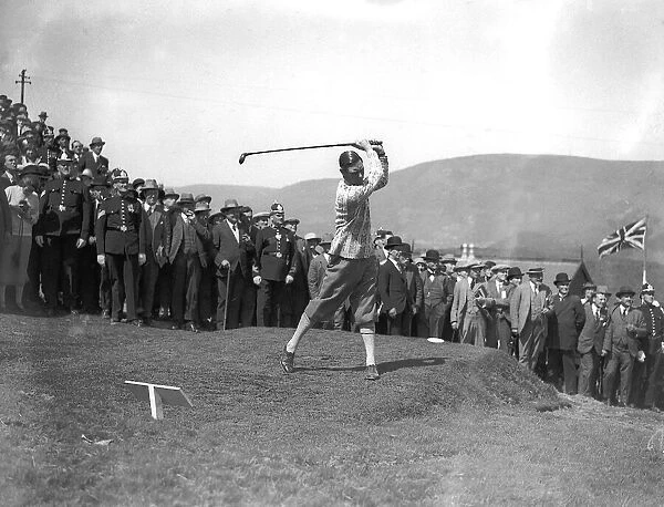 Duke of York and F Hodges playing golf May 1924