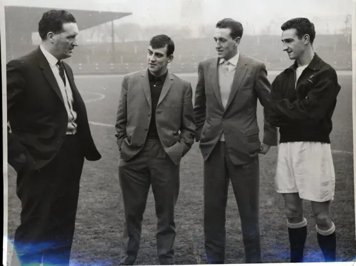 Framed Print : Dunfermline FC April 1961 Jock Stein Fraser Millar and Thomson