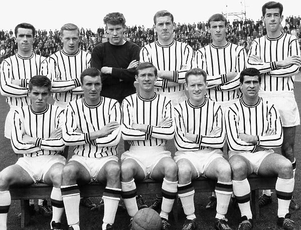Dunfermline football team pose for a group photograph, 1965