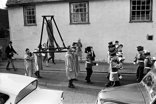 Dunmow Flitch procession through the streets of Dunmow, Essex