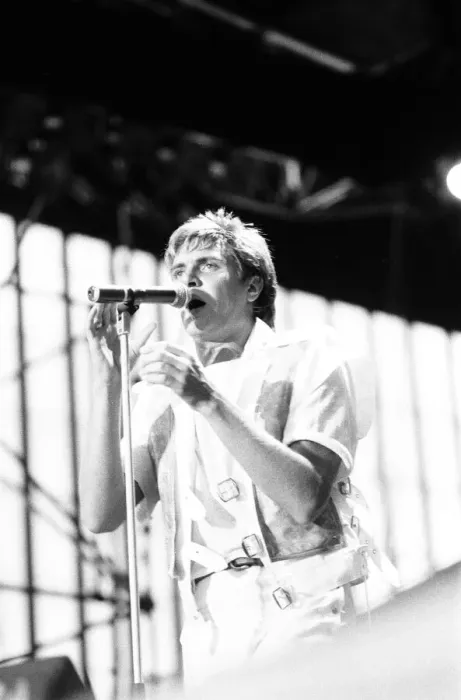 Framed Print : Duran Duran in Concert at Villa Park, Birmingham, Saturday 23rd July 1983. Simon Le Bon Framed Print : Duran Duran in Concert at Villa Park, Birmingham, Saturday 23rd July 1983. Simon Le Bon