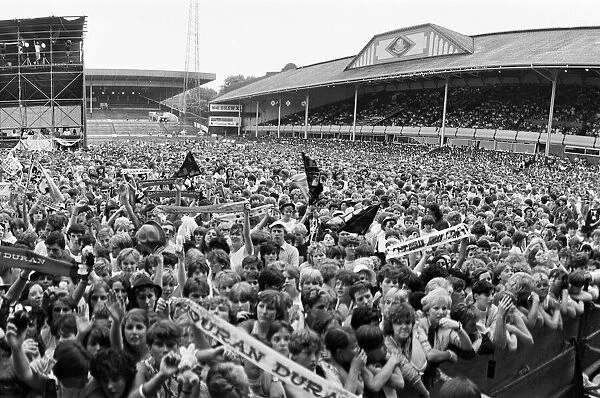 Duran Duran in Concert at Villa Park, Birmingham, Saturday 23rd July 1983. Crowd Scenes