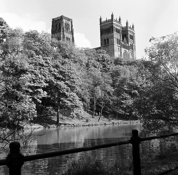 Durham Cathedral in Durham City, County Durham. 24th May 1969