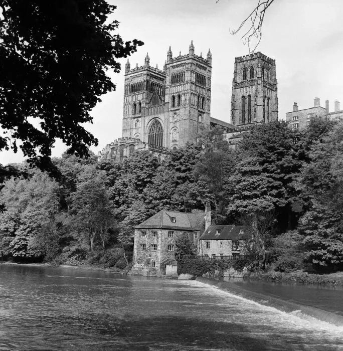 Framed Print : Durham City, County Durham. Durham Cathedral and the River Wear. 24th May 1969 Framed Print : Durham City, County Durham. Durham Cathedral and the River Wear. 24th May 1969