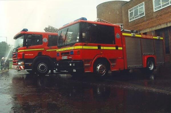 The Durham Fire Brigade take delivery of 2 new fire engines