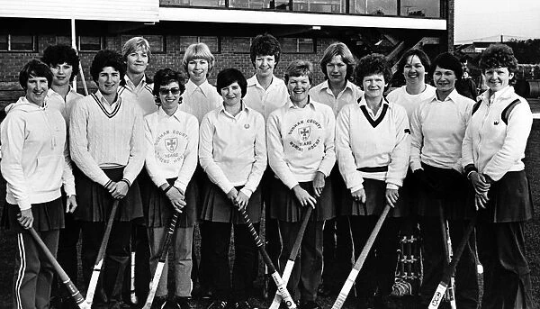 Durham Laides Hockey Team. (left to Right rear) E. Bennison, G. Etherington, G. Pedley, J