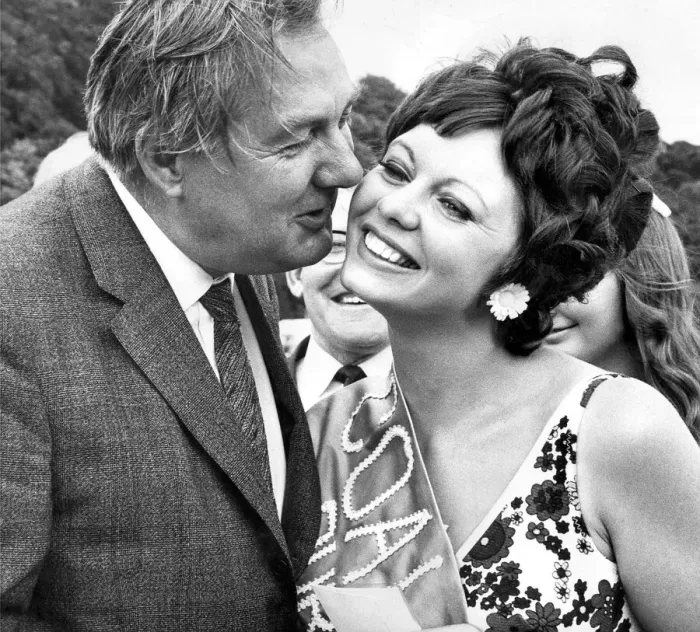 Framed Print : Durham Miners Gala - Jim Callaghan kisses a young woman Framed Print : Durham Miners Gala - Jim Callaghan kisses a young woman