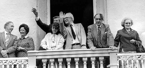 Durham Miners Gala - Michael Foot watches the gala pass by