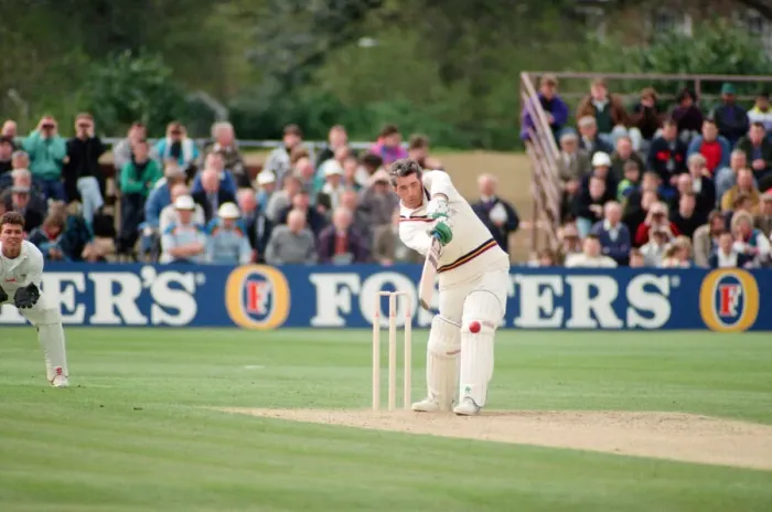 Framed Print : Durham v Lancashire, First Class Cricket challenge. 19th April 1992 Framed Print : Durham v Lancashire, First Class Cricket challenge. 19th April 1992