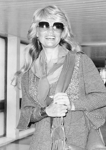 Dyan Cannon actress - May 1979 Arriving at Heathrow airport from Los Angeles
