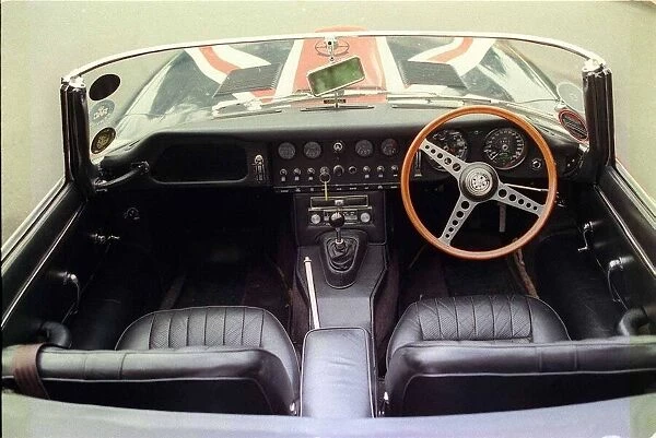 E Type Jaguar car September 1999 interior