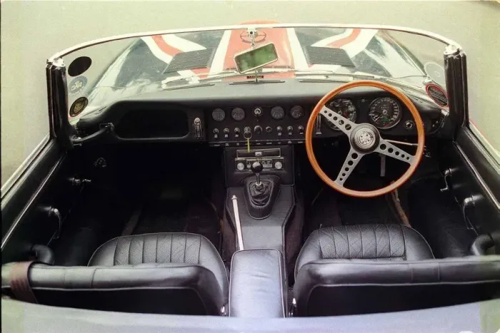 Framed Print : E Type Jaguar car September 1999 interior Framed Print : E Type Jaguar car September 1999 interior