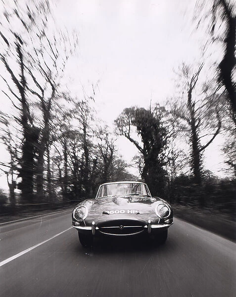E Type Jaguar sports car April 1961