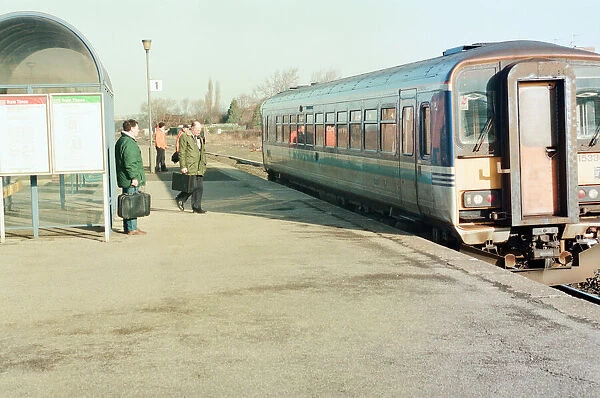Eaglescliffe railway station, Eaglescliffe, Stockton on Tees, 25th January 1994