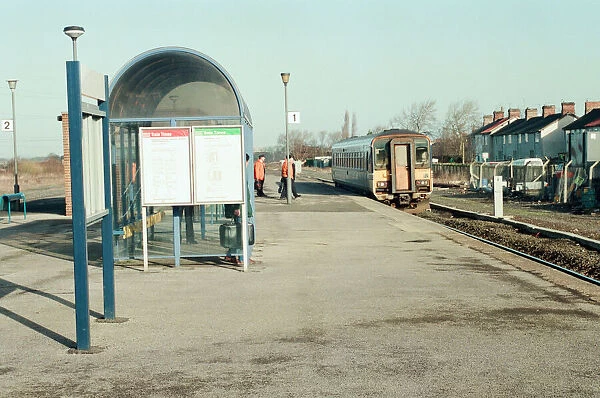 Eaglescliffe railway station, Eaglescliffe, Stockton on Tees, 25th January 1994