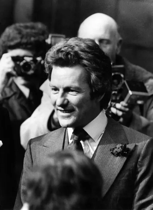 Framed Print : The Earl of Lichfield arriving at Chester Cathedral for his wedding. March 1975 P009626 Framed Print : The Earl of Lichfield arriving at Chester Cathedral for his wedding. March 1975 P009626