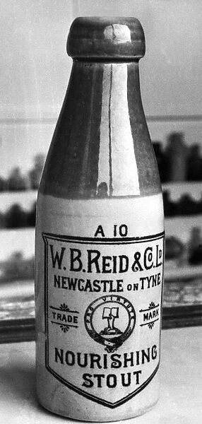 An early stone Newcastle Stout bottle