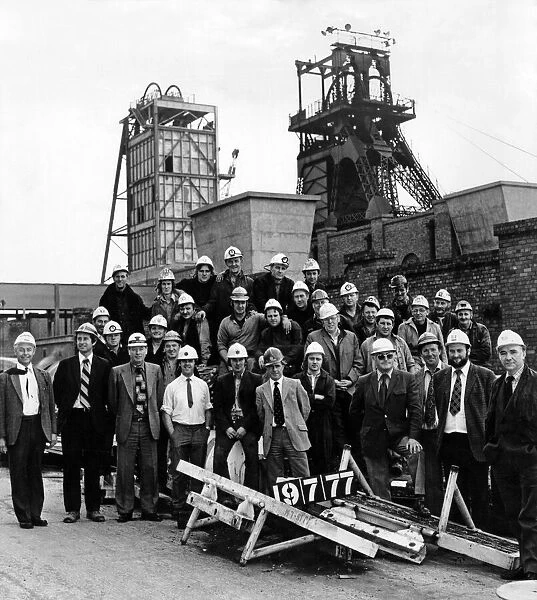 Easington Colliery workers. Circa 1977