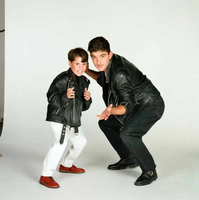 Framed Print : Eastenders stars John Altman (Nick Cotton) and Rossi Higgins (Ashley Cotton)