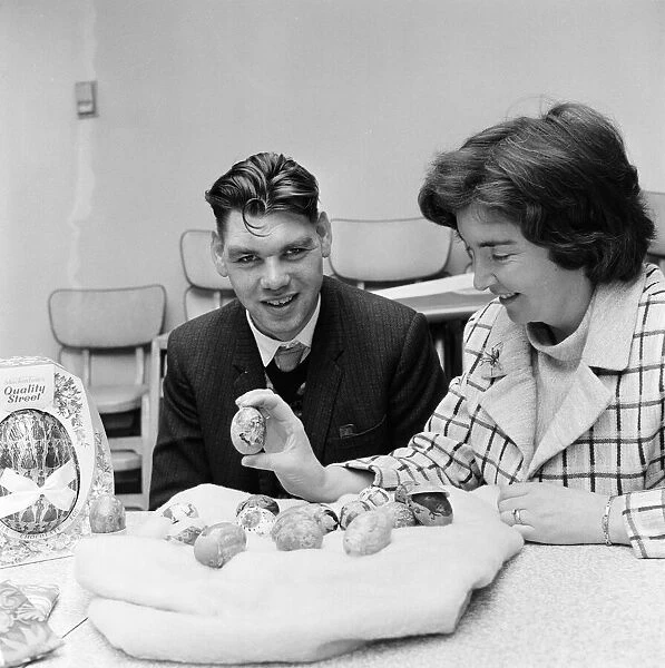 Easter egg competition at WVS Saltburn. 1971