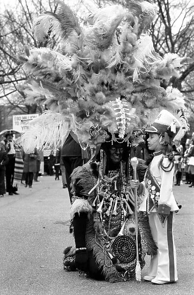 The Easter parade, Battersea Park. Totally blind in one eye