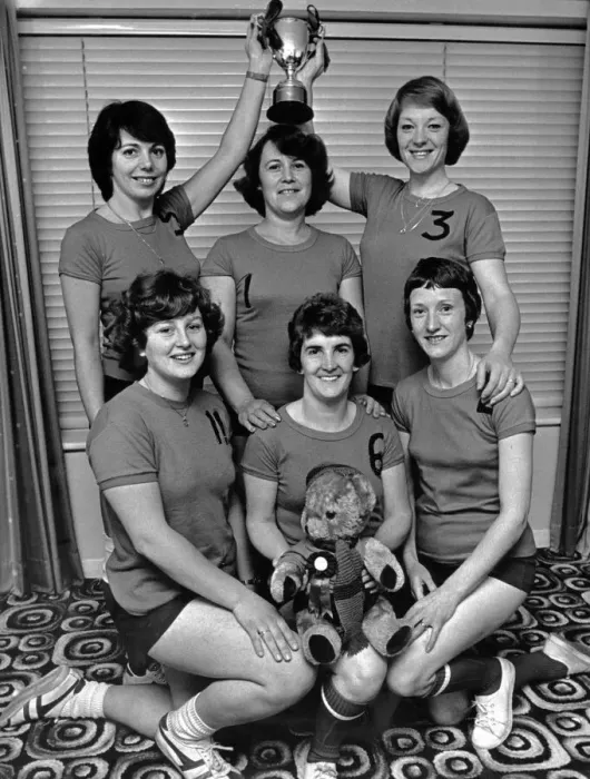 Framed Print : Easton Ladies Volleyball Team. Representing Cleveland, they have won the North East Framed Print : Easton Ladies Volleyball Team. Representing Cleveland, they have won the North East