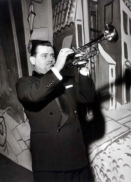 Eddie Calvert, Trumpetier Musician, playing trumpet Circa 1960